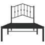 Bettgestell mit schwarzem Metallkopfteil 90x200 cm von , Betten und Lattenroste - Ref: Foro24-373782, Preis: 67,01 €, Rabatt: %