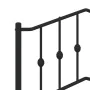 Bed frame with black metal headboard 90x200 cm by , Beds and slatted bases - Ref: Foro24-373782, Price: 67,02 €, Discount: %