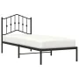 Bettgestell mit schwarzem Metallkopfteil 80x200 cm von , Betten und Lattenroste - Ref: Foro24-373780, Preis: 67,20 €, Rabatt: %