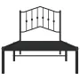 Bettgestell mit schwarzem Metallkopfteil 80x200 cm von , Betten und Lattenroste - Ref: Foro24-373780, Preis: 67,20 €, Rabatt: %