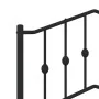 Bed frame with black metal headboard 80x200 cm by , Beds and slatted bases - Ref: Foro24-373780, Price: 65,03 €, Discount: %