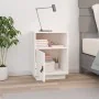 Nachttisch aus massivem weißem Kiefernholz, 40 x 34 x 55 cm von vidaXL, Nachttische - Ref: Foro24-818317, Preis: 41,30 €, Rab...