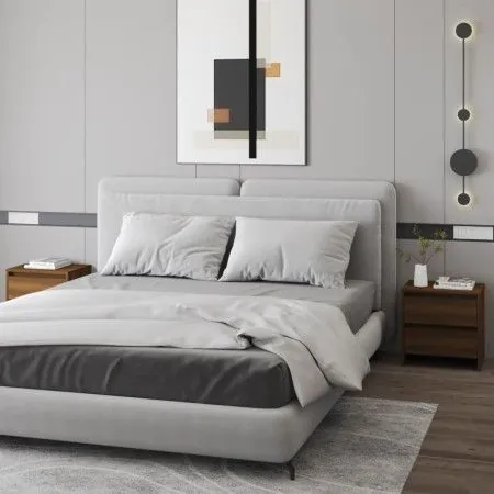 Nightstands 2 pcs brown engineered wood 45x34.5x44.5 cm by vidaXL, Nightstands - Ref: Foro24-813043, Price: 79,55 €, Discount: %