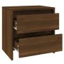 Nightstands 2 pcs brown engineered wood 45x34.5x44.5 cm by vidaXL, Nightstands - Ref: Foro24-813043, Price: 79,55 €, Discount: %