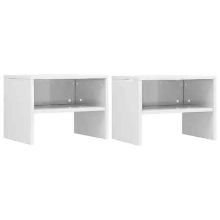 Bedside tables 2 units plywood white 40x30x30 cm by vidaXL, Nightstands - Ref: Foro24-800076, Price: 38,14 €, Discount: %