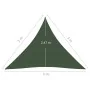 Toldo de vela HDPE verde oscuro 160 g/m² 3x3x3 m de , Sombrillas - Ref: Foro24-311472, Precio: 19,95 €, Descuento: %