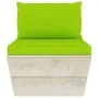 Sofá de palets de jardín 3 plazas con cojines madera de abeto by vidaXL, Garden sets - Ref: Foro24-3063407, Price: 240,00 €, ...