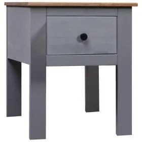 Massiver Kiefernholz-Nachttisch in Panama-Grau, 46x40x57 cm. von vidaXL, Nachttische - Ref: Foro24-282692, Preis: 41,33 €, Ra...