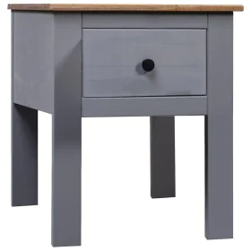 Mesita de noche de madera maciza pino Panamá gris 46x40x57 cm by vidaXL, Nightstands - Ref: Foro24-282692, Price: 41,33 €, Di...