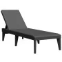 Liegestuhl aus anthrazitgrauem PP 186x60x29 cm von , Liegen - Ref: Foro24-364219, Preis: 105,22 €, Rabatt: %