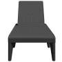 Liegestuhl aus anthrazitgrauem PP 186x60x29 cm von , Liegen - Ref: Foro24-364219, Preis: 105,22 €, Rabatt: %