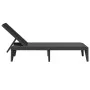 Liegestuhl aus anthrazitgrauem PP 186x60x29 cm von , Liegen - Ref: Foro24-364219, Preis: 105,22 €, Rabatt: %