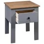 Mesita de noche de madera maciza pino Panamá gris 46x40x57 cm by vidaXL, Nightstands - Ref: Foro24-282692, Price: 41,33 €, Di...