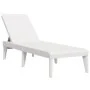 White PP lounger 186x60x29 cm by , Loungers - Ref: Foro24-364215, Price: 119,29 €, Discount: %