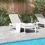 White PP lounger 186x60x29 cm by , Loungers - Ref: Foro24-364215, Price: 119,29 €, Discount: %