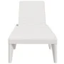White PP lounger 186x60x29 cm by , Loungers - Ref: Foro24-364215, Price: 119,29 €, Discount: %