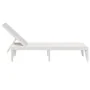White PP lounger 186x60x29 cm by , Loungers - Ref: Foro24-364215, Price: 119,29 €, Discount: %