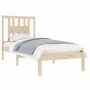 Solid wood bed frame 90x190 cm by , Beds and slatted bases - Ref: Foro24-3104028, Price: 82,06 €, Discount: %