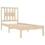 Solid wood bed frame 90x190 cm by , Beds and slatted bases - Ref: Foro24-3104028, Price: 82,06 €, Discount: %