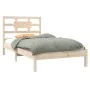 Solid wood bed frame 90x190 cm by , Beds and slatted bases - Ref: Foro24-3105630, Price: 82,61 €, Discount: %