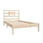 Solid wood bed frame 90x190 cm by , Beds and slatted bases - Ref: Foro24-3105630, Price: 82,61 €, Discount: %