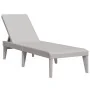 Gray PP lounger 186x60x29 cm by , Loungers - Ref: Foro24-364218, Price: 97,54 €, Discount: %