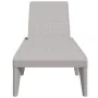 Gray PP lounger 186x60x29 cm by , Loungers - Ref: Foro24-364218, Price: 97,54 €, Discount: %