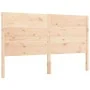 Bed frame with solid wood headboard 160x200 cm by , Beds and slatted bases - Ref: Foro24-3192761, Price: 165,37 €, Discount: %