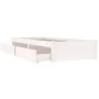 White bed frame with drawers 100x200 cm by , Beds and slatted bases - Ref: Foro24-3103469, Price: 207,43 €, Discount: %