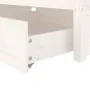 White bed frame with drawers 100x200 cm by , Beds and slatted bases - Ref: Foro24-3103469, Price: 207,43 €, Discount: %