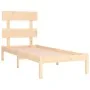 Estructura de cama madera maciza 90x190 cm de , Camas y somieres - Ref: Foro24-3104638, Precio: 77,26 €, Descuento: %