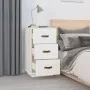 Nachttische 2 Stück aus massivem weißem Kiefernholz 40x40x75 cm von vidaXL, Nachttische - Ref: Foro24-818338, Preis: 136,61 €...