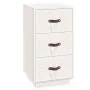 Nachttische 2 Stück aus massivem weißem Kiefernholz 40x40x75 cm von vidaXL, Nachttische - Ref: Foro24-818338, Preis: 136,61 €...