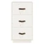 Mesitas de noche 2 uds madera maciza pino blanco 40x40x75 cm de vidaXL, Mesitas de noche - Ref: Foro24-818338, Precio: 136,61...