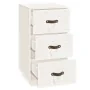 Nachttische 2 Stück aus massivem weißem Kiefernholz 40x40x75 cm von vidaXL, Nachttische - Ref: Foro24-818338, Preis: 136,61 €...