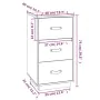 Mesitas de noche 2 uds madera maciza pino blanco 40x40x75 cm de vidaXL, Mesitas de noche - Ref: Foro24-818338, Precio: 136,61...