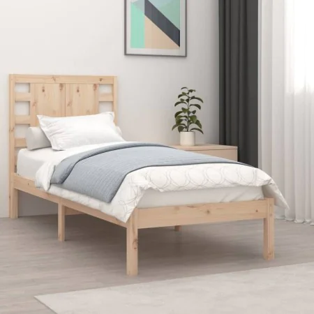Bettrahmen aus Massivholz 90x190 cm von , Betten und Lattenroste - Ref: Foro24-3104183, Preis: 93,94 €, Rabatt: %