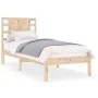 Solid wood bed frame 90x190 cm by , Beds and slatted bases - Ref: Foro24-3104183, Price: 91,44 €, Discount: %