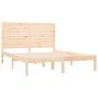 Solid wood bed frame 150x200 cm by , Beds and slatted bases - Ref: Foro24-3104613, Price: 160,39 €, Discount: %