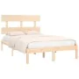 Estructura de cama madera maciza 140x190 cm de , Camas y somieres - Ref: Foro24-3104653, Precio: 101,70 €, Descuento: %