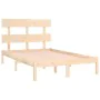 Estructura de cama madera maciza 140x190 cm de , Camas y somieres - Ref: Foro24-3104653, Precio: 101,70 €, Descuento: %