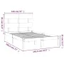 Estructura de cama madera maciza 140x190 cm de , Camas y somieres - Ref: Foro24-3104653, Precio: 101,70 €, Descuento: %