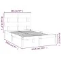 Solid wood bed frame 140x190 cm by , Beds and slatted bases - Ref: Foro24-3104653, Price: 101,70 €, Discount: %