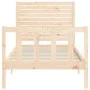 Bettgestell mit Massivholzkopfteil 100x200 cm von , Betten und Lattenroste - Ref: Foro24-3193196, Preis: 133,44 €, Rabatt: %