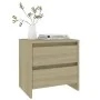 Sonoma oak engineered wood bedside table 45x34.5x44.5 cm by vidaXL, Nightstands - Ref: Foro24-809851, Price: 45,54 €, Discoun...