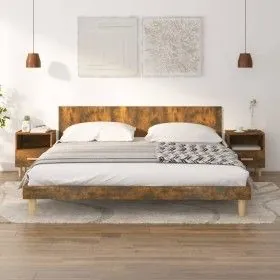 Nachttische 2 Einheiten, Farbe geräucherte Eiche, 40 x 35 x 47 cm von vidaXL, Nachttische - Ref: Foro24-817298, Preis: 49,51 ...
