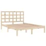 Solid wood bed frame 140x200 cm by , Beds and slatted bases - Ref: Foro24-3105470, Price: 110,73 €, Discount: %