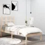 Estructura de cama madera maciza 75x190 cm de , Camas y somieres - Ref: Foro24-3105430, Precio: 80,76 €, Descuento: %
