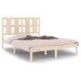 Solid pine wood bed frame 140x190 cm by , Beds and slatted bases - Ref: Foro24-3105580, Price: 113,86 €, Discount: %