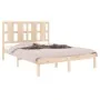 Bettgestell aus massivem Kiefernholz, 140 x 190 cm von , Betten und Lattenroste - Ref: Foro24-3105580, Preis: 113,86 €, Rabat...